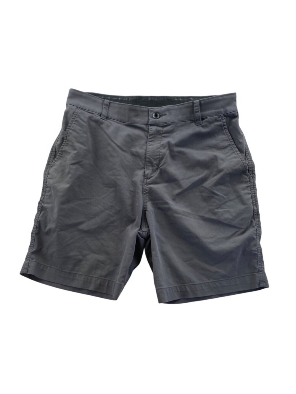 Nike Men Athletic Shorts Size 32 Medium Gray Dri-Fit Chino Summer Casual Stretch